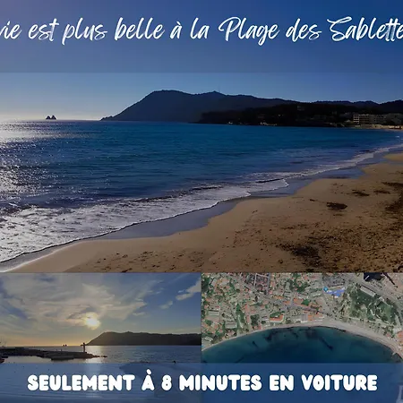Reves Bleus, T2 Proche Des Sablettes, Clim, Wifi, Place De Parking Appartement La Seyne-sur-Mer