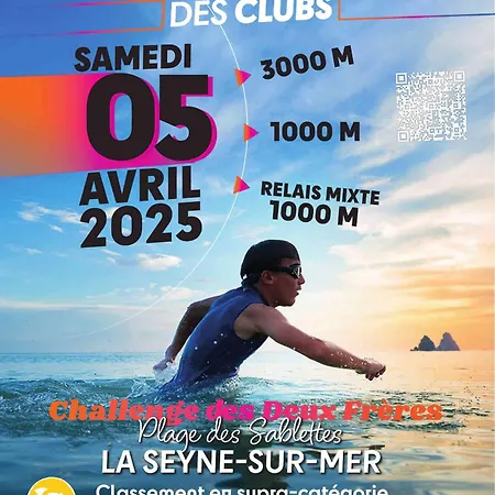 Appartement Reves Bleus, T2 Proche Des Sablettes, Clim, Wifi, Place De Parking La Seyne-sur-Mer