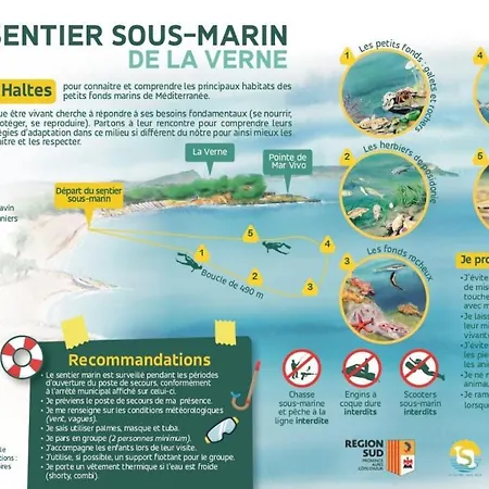 Apartment Reves Bleus, T2 Proche Des Sablettes, Clim, Wifi, Place De Parking La Seyne-sur-Mer